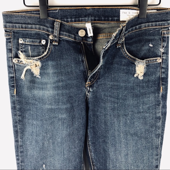 Rag & Bone Destroyed Skinny Jeans - Picture 5 of 8